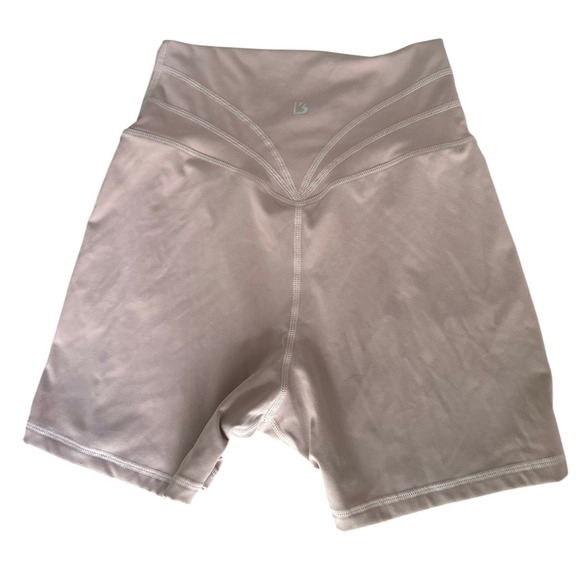 BuffBunny Collection High-Waisted Workout Shorts Activewear Fitness Gym‎ Beige - Picture 3 of 8